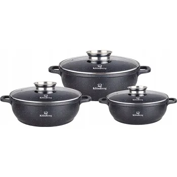 Sada nádobí Sada hrnců KlönBerg z hliníku 6 ks KB-4052 SUPER !