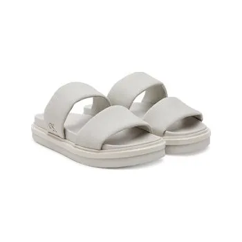 Pánské pantofle Nazouváky Calvin Klein Jeans Flat Molded Dbl Bar Sandal Cv YM0YM01222 Šedá 44