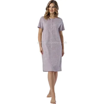 Dámská noční košile LEVEZA (M-Max) Dámská noční košile Lidia1548 Barva: 1-fialovohnedá, Velikost: L