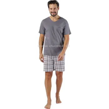 Pánské pyžamo Hotberg(M-Max) Pánské pyžamo Andrzej1598 Barva: 1-tm.sivá, Velikost: L