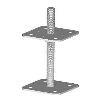 Patka dř. pilíře BV/P 14-09/200,110x80x80, M20, ZB - závitová tyč M20 - Balení 1 ks