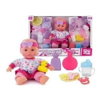 Panenka Lalka bobas z akcesoriami pielęgnacyjnymi 32 cm