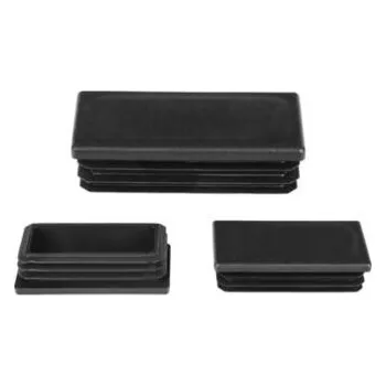 Plotový sloupek Zátka do jeklu obdélníková 25x35mm,černá / balení 1 ks