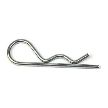 Průmyslová sponka Závlačka pružinová jednoduchá 2 mm, ZB / balení 300 ks