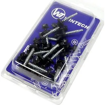 Šroub Střešní šroub + EPDM 4,8 x 20 RAL 9005 - černá - Balení 30 ks