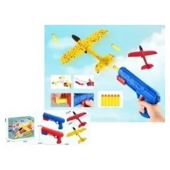 Dětská zbraň Pistolet + samolot + strzałki 6szt mix