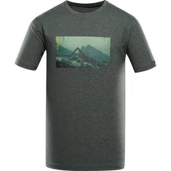 Dámské oblečení ALPINE PRO - GORAF 2 PÁNSKÉ MELÍROVANÉ TRIKO Z RECYKLOVANÉHO MATERIÁLU