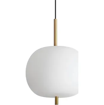 Ideal Lux - LED Lustr na lanku UMILE LED/20W/230V pr. 30 cm CRI 90 mosaz/bílá