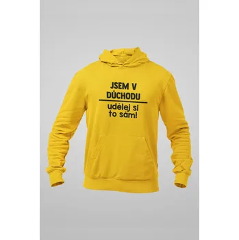 Pánská mikina Pánská mikina Udělej si to sám Barva: Žlutá, Velikost: XL