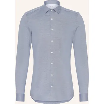 Pánská košile Olymp Pánská Žerzejová Košile No. Six Super Slim Fit, tmavě...