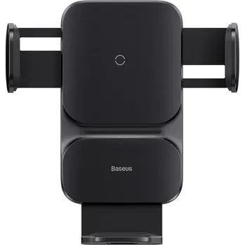 Baseus Wisdom Bezdrátové nabíjení Ventilační držák telefonu do auta (černý)