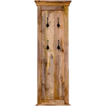 Věšák Věšák z masivu s 4 háčky 50x140 z dřeva mango