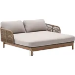 Béžové čalouněné zahradní dvojlehátko Kave Home Catalina
