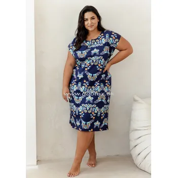 Dámská noční košile TARO Dámská noční košile Jodie3363 Barva: ss51-tm.modrá, Velikost: 3XL