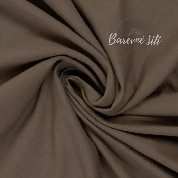 Bavlněný úplet Taupe 675 *NEW* (E) (Kvalitní úplet z Německa)