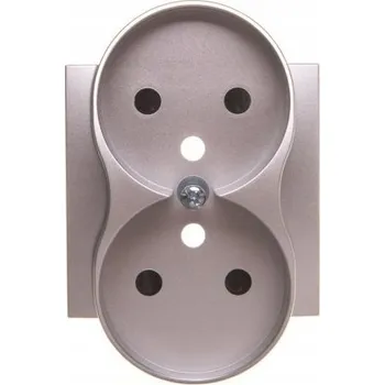 Elektrická zásuvka Elektrická Zásuvka nástěnná Kontakt-simon stříbrná