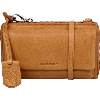 Peněženka Dámská kožená crossbody kabelka s peněženkou Burkely Katta - koňak