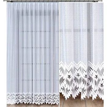 Obraz Felicja Záclona vzor 18989, výška 250 cm, barva bílá (na metry)