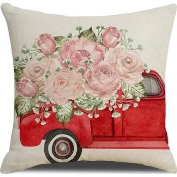 Povlak na dekorativní polštářek Povlak na polštář, jarní motiv, boho 45x45 cm