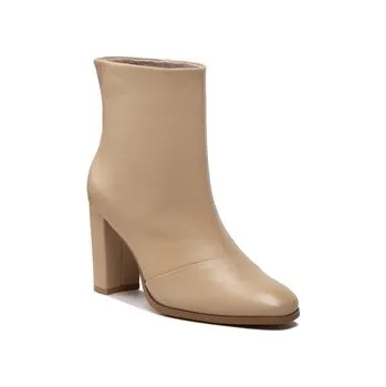 Dámské kozačky Polokozačky Simple SL-44-02-000112 Béžová 36