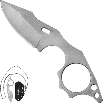 kapesní nůž CHZ Malý pevný nůž na krk "CONCEALED CARRY" s pouzdrem