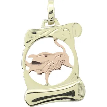 Přívěsek Zlatý přívěsek pergamen znamení zvěrokruhu 30.10.005 BÝK-5 (585/1000) 0.85 g