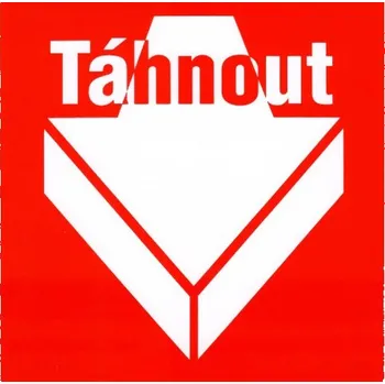 Značení Otvírání dveří - táhnout 148x148mm samolepka