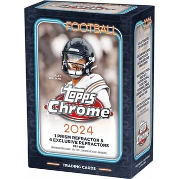 Karetní hra 2024 Topps Chrome Football Blaster box - karty NFL