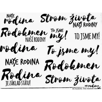 samolepka HuráPapír Samolepky průhledné A5 - Rodokmen