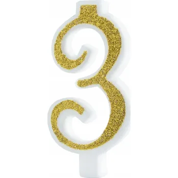 Svíčka Narozeninová svíčka PartyPal číslice 1 kus