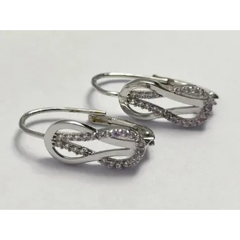 Náušnice Luxusní zlaté naušnice z bílého zlata