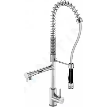 Vodovodní baterie Steinberg 100 Dřezová baterie s flexibilním ramenem a sprškou, chrom, 100 1480