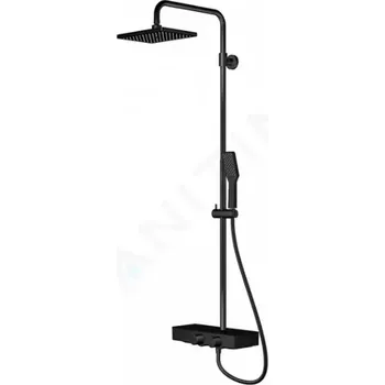 Sprchový set Steinberg 390 Sprchový set s termostatem, 26x19 cm, matná černá, 390 2700 S