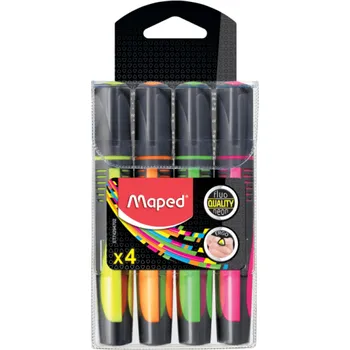 Zvýrazňovač Zvýrazňovače MAPED Fluo'Peps Max - 4 ks - 0063/9742947
