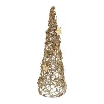 Vánoční dekorace MFP stromek 30cm ratan 8882352