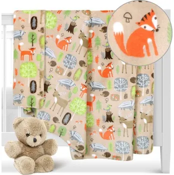 Dětská deka Bellatex ELLA dětská přikrývka, Zvířátka v lese - 100x150 cm