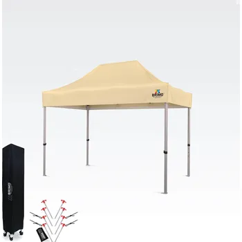 Zahradní stan Nůžkový stan 2×3 m hliníkový bez stěn | Rychlá montáž a pevný lehký rám V ceně: 8 kolíků a ochranný návlek + 5 letá záruka!