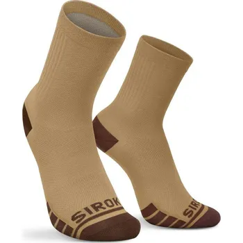 SIROKO Ponožky gravel GS1 Mustard L KAŠTANOVÁ