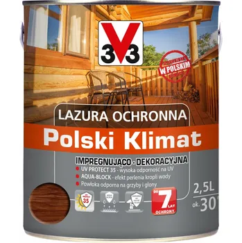 Lak na dřevo Lazura na dřevo 7 let V33 Exotické dřevo 2,5L