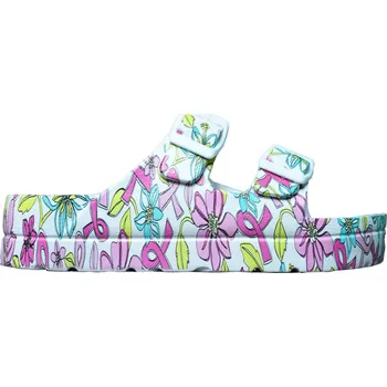 Dámské pantofle Dámské pantofle na platformě v bílé barvě s potiskem 40