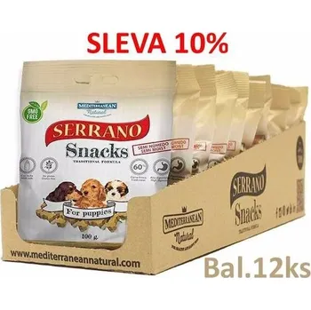 Pamlsek pro psa Serrano Snack Puppies 100g (12 ks) SLEVA 10 %