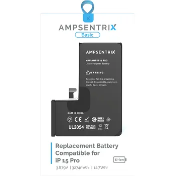 Baterie pro mobilní telefon Ampsentrix BASIC baterie 3274 mAh | iPhone 15 Pro