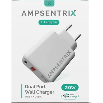 Ampsentrix nabíjecí adaptér USB-A a USB-C 20W
