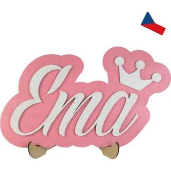 Dřevěná hračka JH WoodArt Dřevěné jméno na zeď (Skvělý doplněk do pokojíčku)