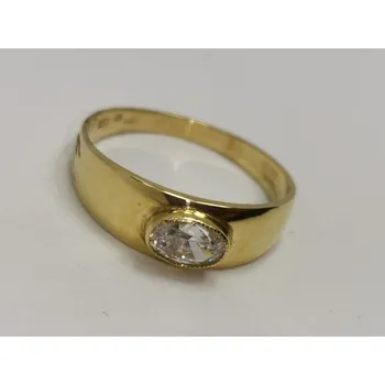 Prsten Zlatý dámský prsten se zirkonem