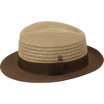 Klobouk Hnědo béžový crushable (nemačkavý) letní klobouk Trilby - Mayser Pablito, Limitovaná kolekce Velikost: 59 cm (L)
