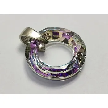 Přívěsek Přívěs se swarovski křišťálem ve tvaru kolečka