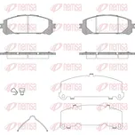 Sada brzdových destiček, kotoučová brzda REMSA 1312.30