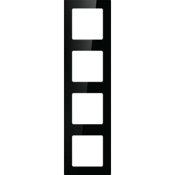 Elektrická zásuvka Avatto Čtyřnásobná rámová zásuvka N-TS10-Frame-B4 (černá)