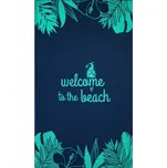 Zwoltex Welcome plážová osuška navy 160x100